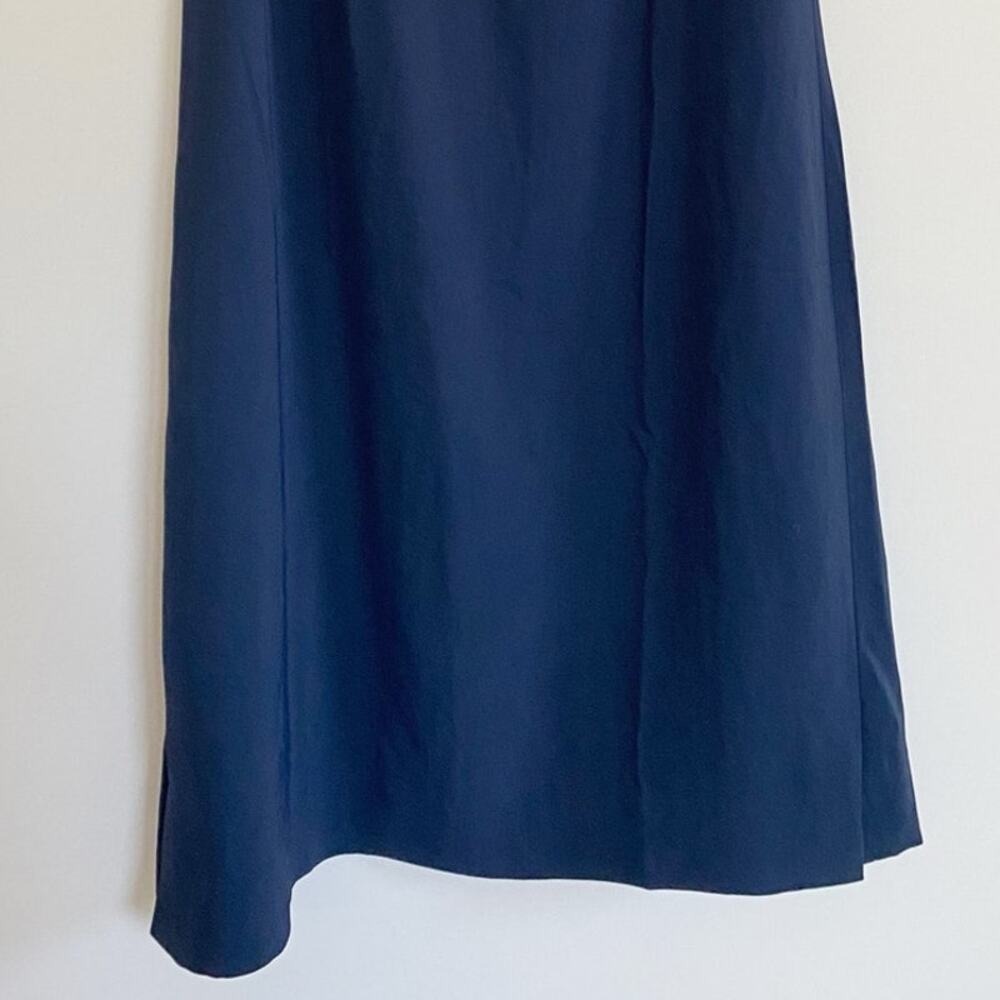 J.Crew Navy Blue Sleeveless Split Neck Shift Dress J8052 NEW XXS - Picture 8 of 13